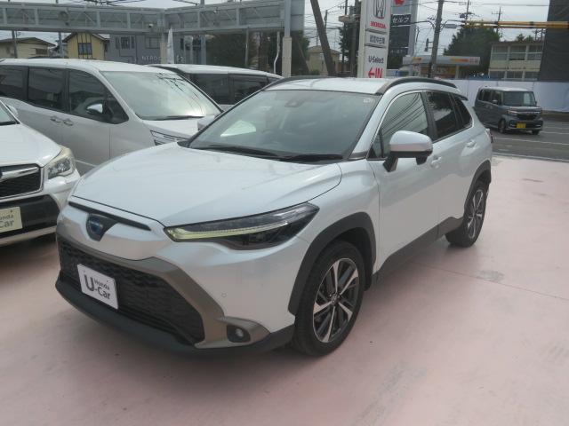 カローラクロス ハイブリッドZ ワンオーナー 禁煙車 PCS BSM T-コネクト Bluetooth接続 USB FRドラレコ LED フォグ シートヒーター パワーシート パワーゲート FRソナー Bカメラ 純正アルミ LKA(7枚目)