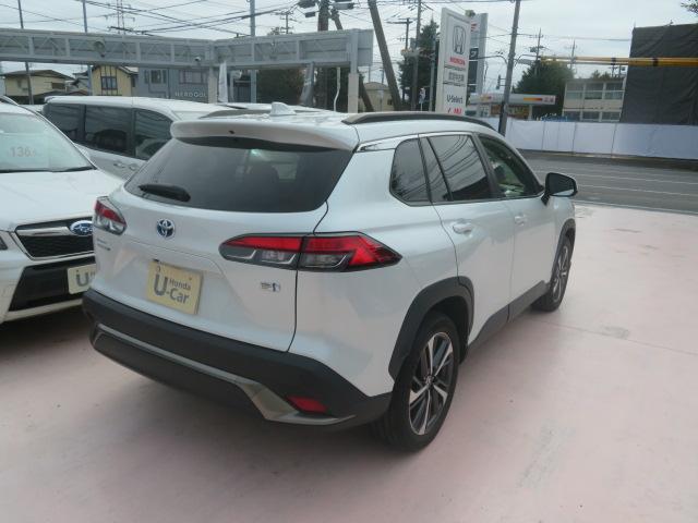 カローラクロス ハイブリッドZ ワンオーナー 禁煙車 PCS BSM T-コネクト Bluetooth接続 USB FRドラレコ LED フォグ シートヒーター パワーシート パワーゲート FRソナー Bカメラ 純正アルミ LKA(8枚目)