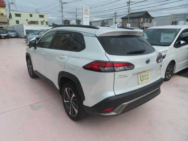 カローラクロス ハイブリッドZ ワンオーナー 禁煙車 PCS BSM T-コネクト Bluetooth接続 USB FRドラレコ LED フォグ シートヒーター パワーシート パワーゲート FRソナー Bカメラ 純正アルミ LKA(9枚目)