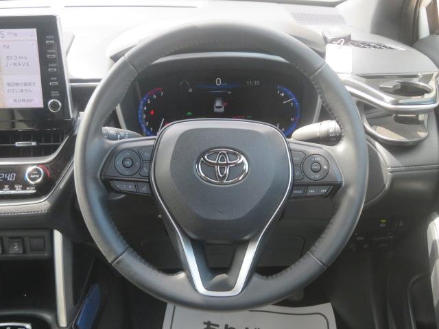 カローラクロス ハイブリッドZ ワンオーナー 禁煙車 PCS BSM T-コネクト Bluetooth接続 USB FRドラレコ LED フォグ シートヒーター パワーシート パワーゲート FRソナー Bカメラ 純正アルミ LKA(16枚目)