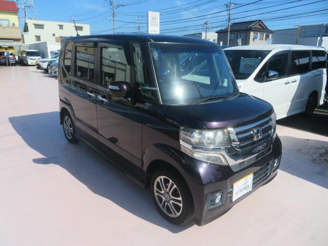 Ｎ－ＢＯＸカスタム Ｇ・Ｌパッケージ　ワンオーナー　禁煙車　ＥＴＣ　純正メモリーナビＴＶ　ＤＶＤ再生　Ｂｌｕｅｔｏｏｔｈ接続　スマートキー　ＨＩＤ　フォグ　片側パワスラ　アイドリングストップ　純正アルミ　ドアバイザー　バックカメラ　ＡＢＳ（6枚目）
