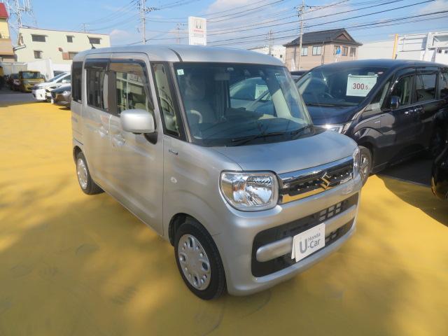 スペーシア ハイブリッドＸ　禁煙車　ＤＣＢＳ　純正ＭナビＴＶ　ＤＶＤ再生　Ｂｌｕｅｔｏｏｔｈ接続　ＵＳＢ　スマートキー　両側パワスラ　シートヒーター　Ｒクーラー　社外ＦＲドラレコ　Ｒソナー　全周囲カメラ　ドアバイザー　フリーキー（6枚目）