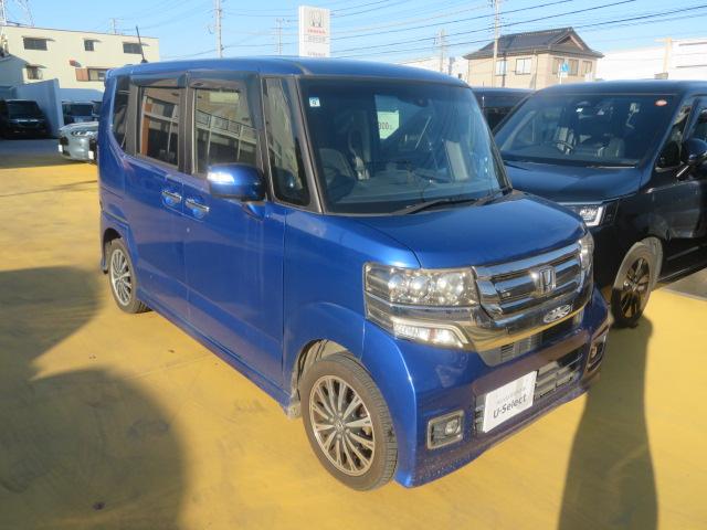 Ｎ－ＢＯＸカスタム Ｇ・ターボＬパッケージ　ワンオーナー　禁煙車　ＣＴＢＡ　４ＷＤ　ターボ車　ＥＴＣ純正メモリーナビＴＶ　ＤＶＤ再生　Ｂｌｕｅｔｏｏｔｈ接続　ＨＩＤ　フォグ　スマートキー　両側パワスラ　シートヒーター　クルコン　Ｂカメラ　ＰＳ（6枚目）