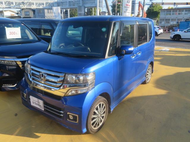 Ｎ－ＢＯＸカスタム Ｇ・ターボＬパッケージ　ワンオーナー　禁煙車　ＣＴＢＡ　４ＷＤ　ターボ車　ＥＴＣ純正メモリーナビＴＶ　ＤＶＤ再生　Ｂｌｕｅｔｏｏｔｈ接続　ＨＩＤ　フォグ　スマートキー　両側パワスラ　シートヒーター　クルコン　Ｂカメラ　ＰＳ（7枚目）