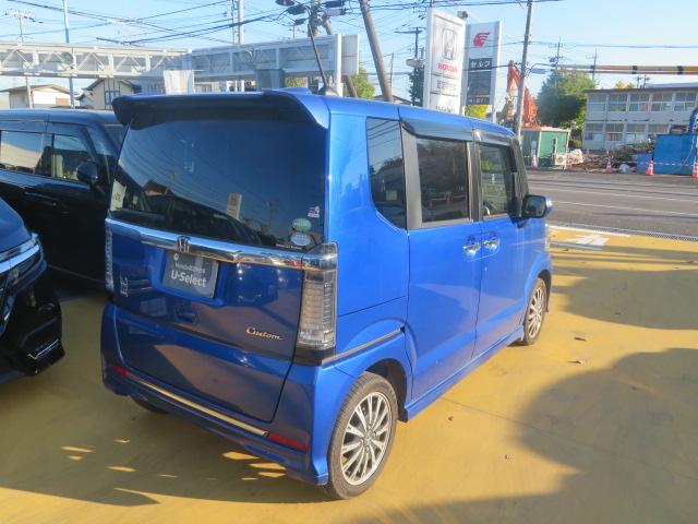 Ｎ－ＢＯＸカスタム Ｇ・ターボＬパッケージ　ワンオーナー　禁煙車　ＣＴＢＡ　４ＷＤ　ターボ車　ＥＴＣ純正メモリーナビＴＶ　ＤＶＤ再生　Ｂｌｕｅｔｏｏｔｈ接続　ＨＩＤ　フォグ　スマートキー　両側パワスラ　シートヒーター　クルコン　Ｂカメラ　ＰＳ（8枚目）