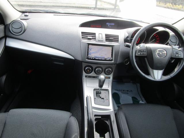 アクセラスポーツ 20S アイドリングストップ 記録簿 プッシュスタート 盗難防止 衝突安全 運転席エアバック 助手席エアバック ナビ TV Bluetooth(37枚目)