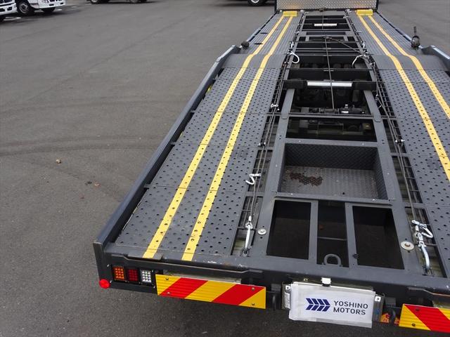 ヒノレンジャー 車輌運搬車　ハイルーフ　ラジコン　歩み板　ウインチ　細谷車体Ｒ０２－０１５（Ｒ０２）　ミッション６ＭＴ　２４０ｐｓ　積載２．５ｔ（14枚目）