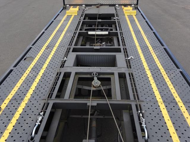 ヒノレンジャー 車輌運搬車　ハイルーフ　ラジコン　歩み板　ウインチ　細谷車体Ｒ０２－０１５（Ｒ０２）　ミッション６ＭＴ　２４０ｐｓ　積載２．５ｔ（16枚目）
