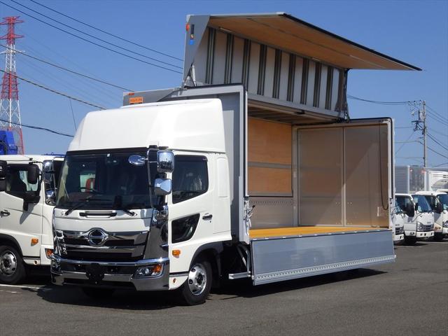 ヒノレンジャー ウイング車Ｐ／Ｇ　未使用　６２ワイド　ハイルーフ　リアエアサス　格納ゲート　トランテックス（Ｒ０４）　６ＭＴ　２４０ｐｓ　積載２．２５ｔ（18枚目）