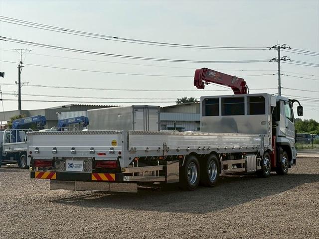 スーパーグレート クレーン付平ボディー　未使用　リアエアサス　４段　ラジコン　４軸低床　山田　ユニックＵＲＧ５０４　シフトパイロット　３９４ｐｓ　積載１２ｔ（6枚目）