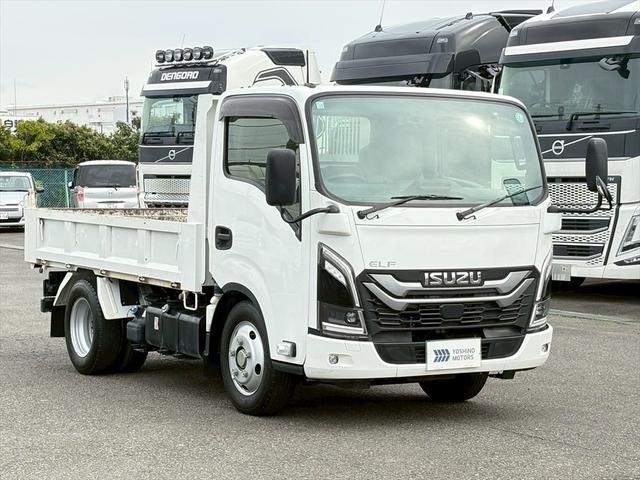 エルフトラック ダンプ　自社レンタＵＰ　フルフラットロー　新明和ＤＲ２－０１１０ＳＹ　ｉＳｉＭ	１５０ｐｓ　積載３ｔ（4枚目）