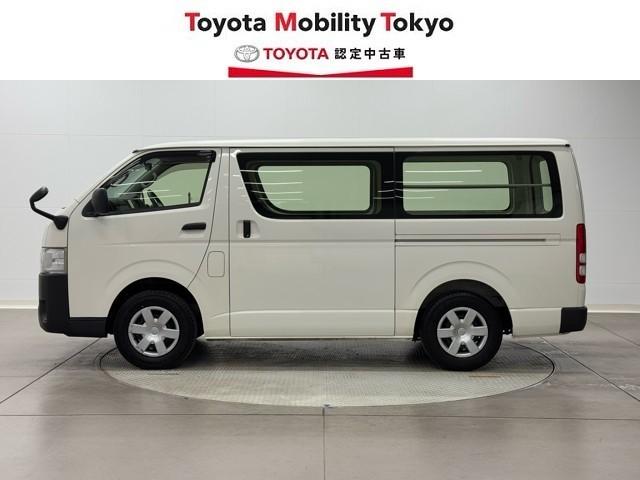 ハイエースバン ロングＤＸ　ブレーキサポート　リアカメラ　ＰＷ　運転席エアバッグ　ナビテレビ　横滑り防止　整備点検記録簿　イモビ付　パワーステアリング　エアコン　ミュージックプレイヤー接続可　ＡＢＳ　キーレス　ワンセグテレビ（3枚目）