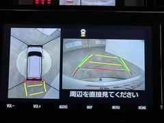 パノラミックビューモニターシステムが付いているので車の上から見た映像が確認できますよ。　一目で車両周辺の情報を確認できますが、直接安全をご確認下さい。 6