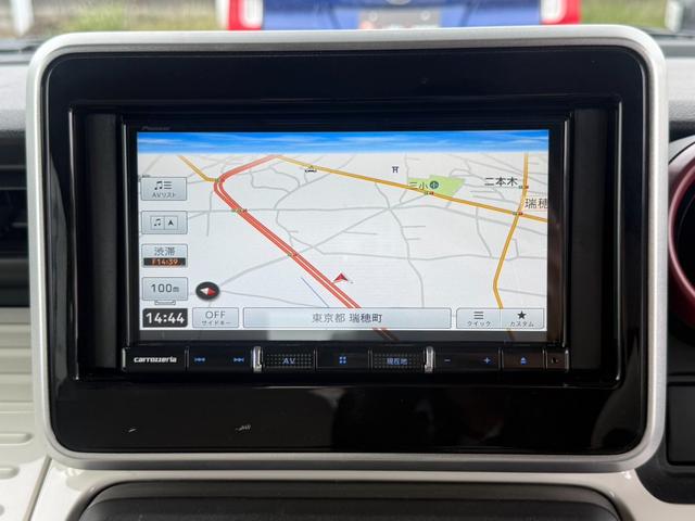 スペーシア 　社外ＴＶナビ　Ｂｌｕｅｔｏｏｔｈオーディオ　ＥＴＣ　バックカメラ　両側パワースライドドア　イージークルーザー　オートエアコン　プッシュスタート　スマートキー（7枚目）