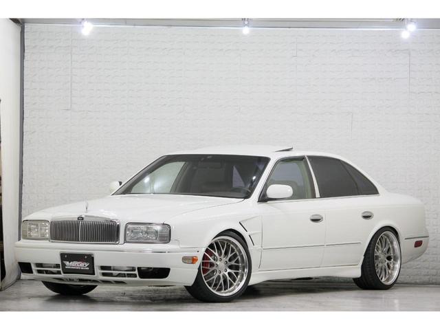 Ｑ４５ ベースグレード　インフィニティー　左ハンドル　ＲＢ２５エンジン載替　ナガオテクノ５ＭＴ　新品クラッチ　ＬＳＤ　ワンオフマフラー　ＬＩＮＫ　公認済　Ｎ１ダンパー　切れ角ＵＰナックル　ビックキャリパー　ＷＯＲＫ１９ｉｎｃ（3枚目）