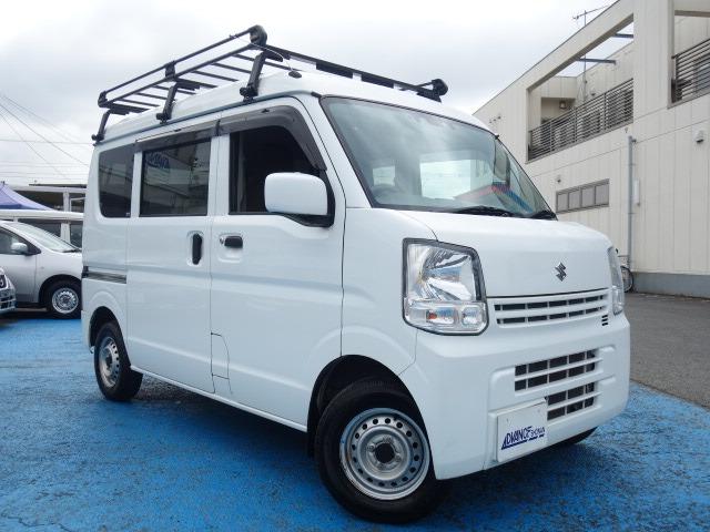 エブリイ ＰＣリミテッド　禁煙車　ハイルーフ　社外メモリーナビ　Ｂｌｕｅｔｏｏｔｈ接続　録音機能搭載　ＥＴＣ　キーレス　両側スライドドア　ブレーキアシスト　レーンアシスト　社外ルーフキャリア付　コーナーセンサー（41枚目）