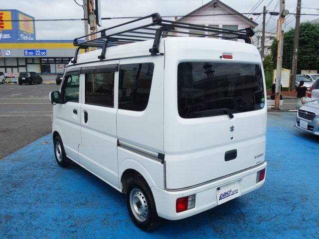 エブリイ ＰＣリミテッド　禁煙車　ハイルーフ　社外メモリーナビ　Ｂｌｕｅｔｏｏｔｈ接続　録音機能搭載　ＥＴＣ　キーレス　両側スライドドア　ブレーキアシスト　レーンアシスト　社外ルーフキャリア付　コーナーセンサー（45枚目）