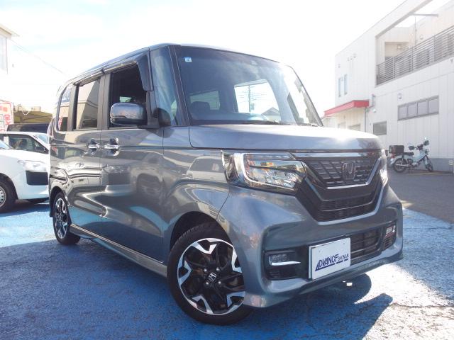N-BOXカスタム G・Lターボホンダセンシング 禁煙車 ハーフレザーシート ターボ 社外メモリーナビ フルセグTV DVD再生 Bluetooth/USB接続 録音機能搭載 バックカメラ ETC スマートキー 両側パワースライドドア 純正15AW(45枚目)