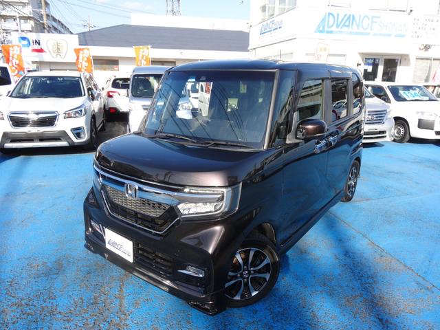 Ｎ－ＢＯＸカスタム Ｇ・Ｌホンダセンシング　禁煙車　社外メモリーナビ　地デジＴＶ　ＣＤＤＶＤ再生　ＥＴＣ　バックカメラ　スマートキー　パワースライドドア　ホンダセンシング衝突被害軽減ブレーキ　レーンアシスト　アダプティブクルーズコントロール（3枚目）