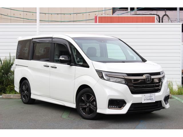 ステップワゴンスパーダ ｅ：ＨＥＶスパーダＧ・ＥＸホンダセンシング　１オーナー　純正１０インチナビ　後席モニター　ＢＬＡＣＫＳＴＹＬＥ　Ｈｏｎｄａセンシング　エアバック　地デジ　クルコン　サイドエアバッグ　シ－トヒ－タ－　衝突軽減システム　スマキー　ＬＥＤランプ　禁煙（7枚目）