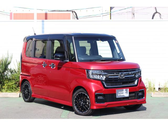 N-BOXカスタム L・ターボコーディネートスタイル 純正大画面ナビ 前後ドライブレコーダー シートヒーター 両側電動スライドドア ETC パドルシフト 1オーナー Bモニター 電動格納ミラー BT LED DVD再生 記録簿 Aライト 横滑防止装置(8枚目)