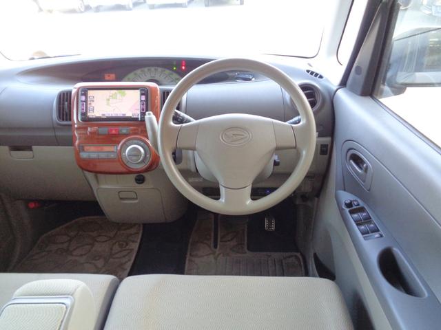 タント X スマートキー 純正ナビTV DVD再生 Bluetooth オートAC Wエアバッグ ABS 電動格納ミラー PVガラス ベンチシート 記録簿 取説(4枚目)