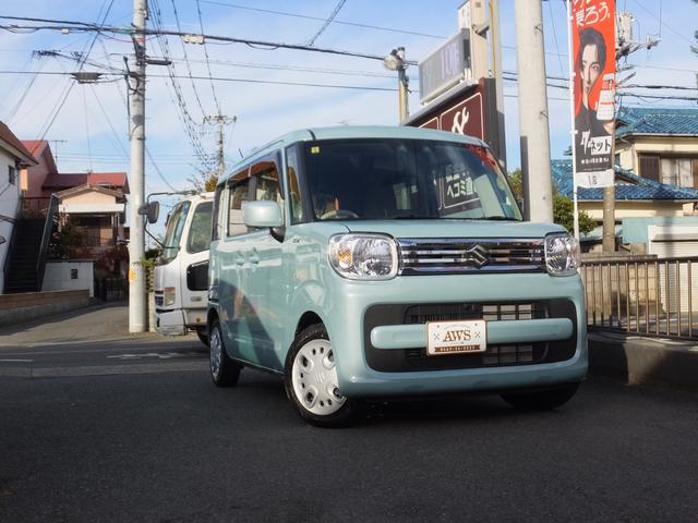 スペーシア ハイブリッドＸ　全方位モニター　衝突軽減装置　両側パワースライドドア　純正１０インチナビ　デュアルカメラブレーキサポート　ビルトインＥＴＣ　禁煙車　スペアキー　スマートキー　プッシュスタート　サイドバイザー（2枚目）