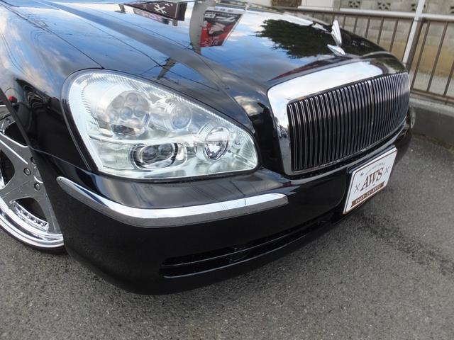 プレジデント ソブリン　車高調　ローダウン　社外アルミ　キセノンライト　レザーシート　後席モニター　クルーズコントロール　キーレス　サイドバイザー　純正ナビ　バックカメラ　ビルトインＥＴＣ（8枚目）