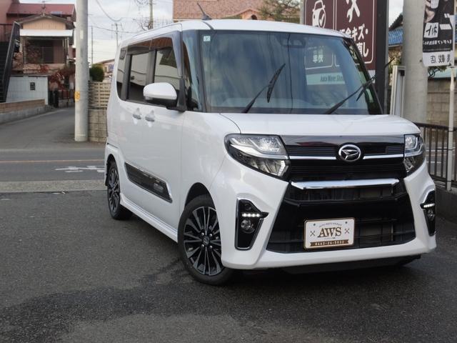 タント カスタムＲＳ　純正９インチナビ　全方位カメラ　衝突軽減装置　フルセグ　スマートアシスト　両側パワースライドドア　ハーフレザーシート　パーキングアシスト　クルコン　ＬＥＤヘッド　シートヒーター　ＵＳＢジャック（5枚目）