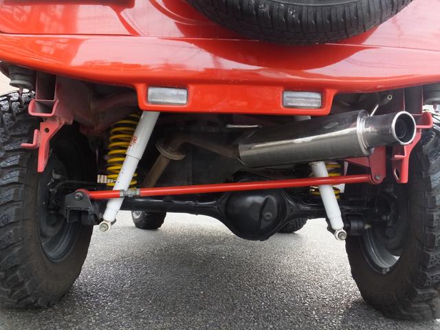 ジムニー ＸＣ　リフトアップ　社外バンパー　社外マフラー　オートマ　サイドバイザー　オープンカントリー　ラテラルロッド　スキッドプレート　テールガード　ヘッドライトガード（4枚目）