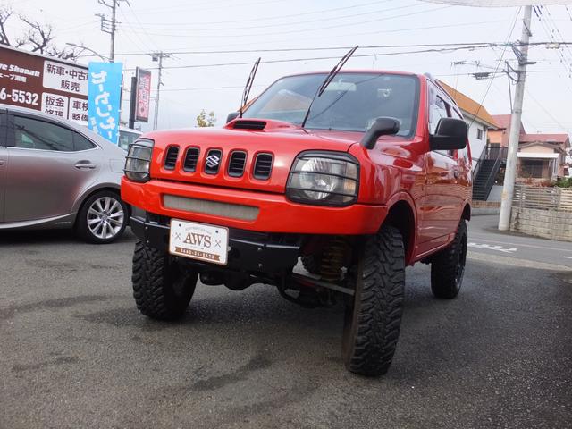 ジムニー ＸＣ　リフトアップ　社外バンパー　社外マフラー　オートマ　サイドバイザー　オープンカントリー　ラテラルロッド　スキッドプレート　テールガード　ヘッドライトガード（7枚目）