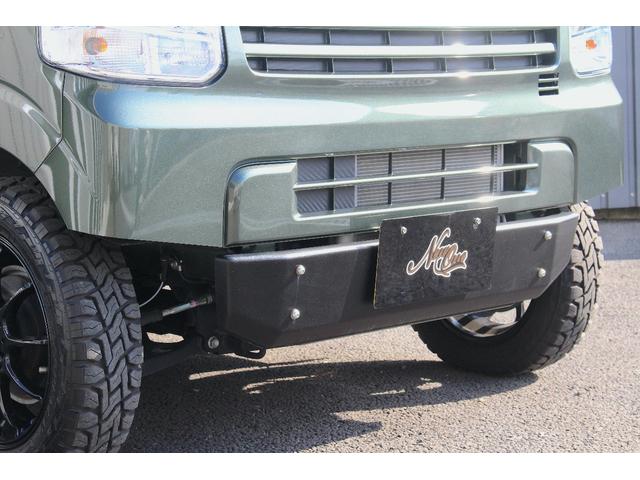 エブリイ ジョイン 5型 5MT 4WD セーフティサポート ナビ/フルセグTV 14ホイール&オープンカントリー 革調シートカバー&チェック柄フロアーマット ショートバンパー化&スキッドバンパー イエローキャリパー(8枚目)