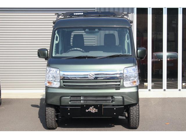 エブリイ ジョイン 5型 5MT 4WD セーフティサポート ナビ/フルセグTV 14ホイール&オープンカントリー 革調シートカバー&チェック柄フロアーマット ショートバンパー化&スキッドバンパー イエローキャリパー(14枚目)