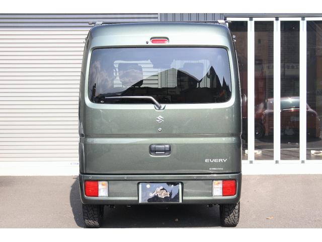 エブリイ ジョイン 5型 5MT 4WD セーフティサポート ナビ/フルセグTV 14ホイール&オープンカントリー 革調シートカバー&チェック柄フロアーマット ショートバンパー化&スキッドバンパー イエローキャリパー(15枚目)