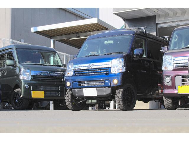 エブリイ ジョイン 5型 5MT 4WD セーフティサポート ナビ/フルセグTV 14ホイール&オープンカントリー 革調シートカバー&チェック柄フロアーマット ショートバンパー化&スキッドバンパー イエローキャリパー(44枚目)