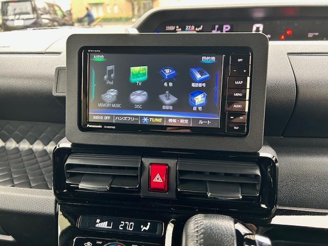 タント カスタムＸ　社外ナビ（フルセグＴＶ、ＤＶＤ、ＣＤ）／Ｂｌｕｅｔｏｏｔｈ／前後ドラレコ／両側パワースライド／全席ヒートシーター／バックモニター／スマートアシスト／衝突軽減ブレーキ／車線逸脱抑制／コーナーセンサー（4枚目）