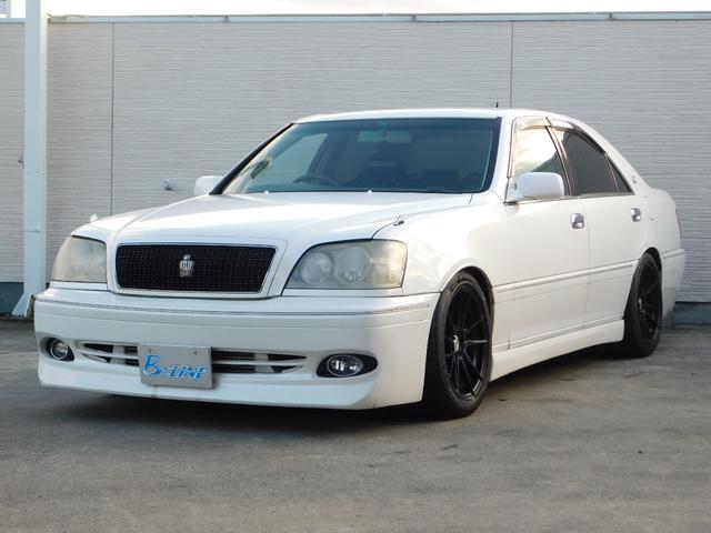 クラウン アスリートＶ　５ＭＴ換装　社外フルエアロ　ＳＴ－ＧＡＲＡＧＥ車高調　前置きＩＣ　社外マフラー　ＢＲＩＤＥシート　社外１７インチＡＷ　カロッツェリアナビ　ＴＶ　Ｂｌｕｅｔｏｏｔｈ（6枚目）