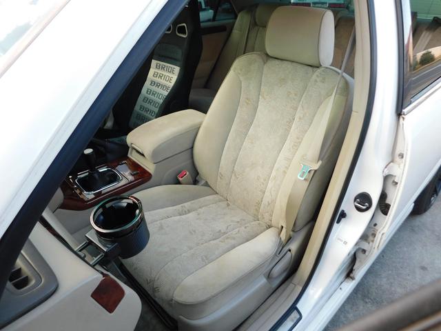 クラウン アスリートＶ　５ＭＴ換装　社外フルエアロ　ＳＴ－ＧＡＲＡＧＥ車高調　前置きＩＣ　社外マフラー　ＢＲＩＤＥシート　社外１７インチＡＷ　カロッツェリアナビ　ＴＶ　Ｂｌｕｅｔｏｏｔｈ（27枚目）