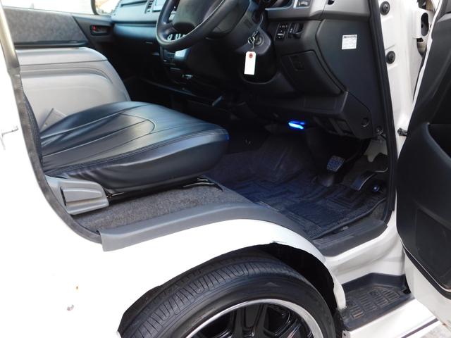 ハイエースワゴン GL 社外フルエアロ ローダウン 社外20インチAW オーバーフェンダー パワースライド ナビ バックカメラ TV Bluetooth シートカバー 社外マフラー 社外テール ETC(26枚目)