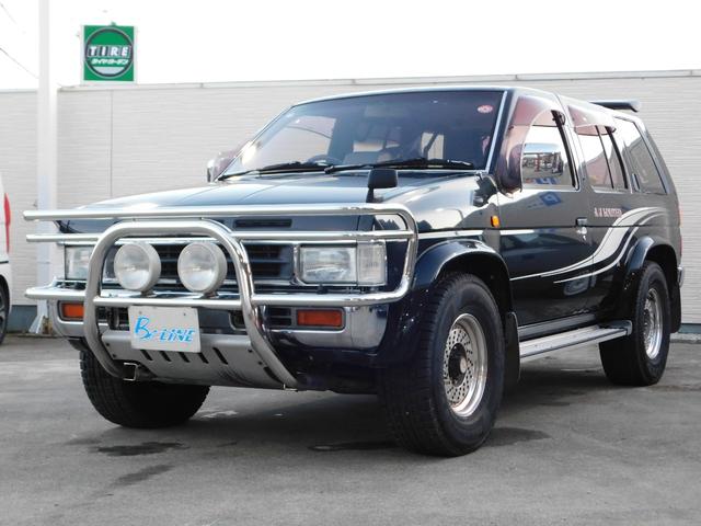 テラノ ワイドＲ３Ｍ　ＡＪリミテッド　４ＷＤ　走行４万ｋｍ　フロントガード　リアスポイラー　フォグランプ　専用サイドデカール　純正１５インチＡＷ　ＫＥＮＷＯＯＤ２ＤＩＮデッキ　サイドバイザー　ＥＴＣ（6枚目）