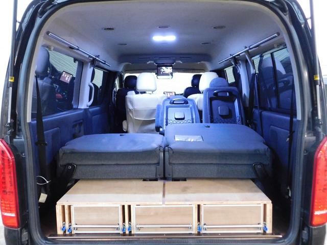 ハイエースワゴン GL 4型フェイス パナソニックフローティングナビ アルパインフリップダウン バックカメラ 2ndセパレートシート移植 ワークCRAG16インチ TOYOホワイトレタータイヤ PIVOTコントローラー(30枚目)