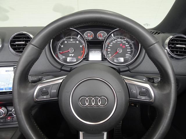 ＴＴロードスター ２．０ＴＦＳＩクワトロ　禁煙車／記録簿／本革／オリジナルブラックホイール／ナビ地デジ／Ｂｌｕｅｔｏｏｔｈ／ドラレコ／ＨＩＤ／ＥＴＣ／キーレス／スペアキー／シートヒーター／パドルシフト／パワーシート／オートライト／電動オープン（44枚目）