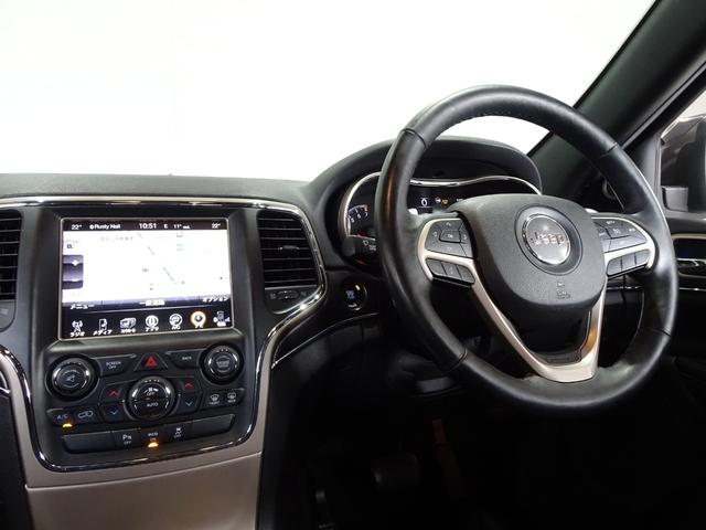ジープ・グランドチェロキー リミテッド　禁煙車／記録簿／本革／ナビ地デジ／Ｂｌｕｅｔｏｏｔｈ／Ｆ＆Ｓ＆Ｂカメラ／ドラレコ／ＨＩＤ／ＥＴＣ／スマートキー／クルコン／ヒートヒーター＆クーラー／パドルシフト／パワーゲート／サイドステップ／１８ＡＷ（5枚目）