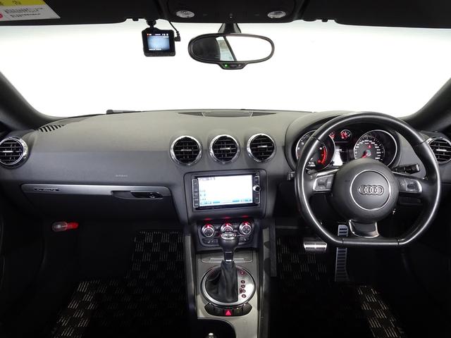 TTクーペ 2.0TFSI クワトロ 禁煙車/記録簿/本革/WORK18インチアルミ/ナビ地デジ/Bluetooth/ドライブレコーダー/HID/ETC/キーレス/パドルシフト/シートヒーター/パワーシート/オートライト/ウィンカーミラー(3枚目)