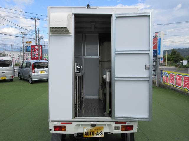 ハイゼットトラック 　キッチンカー正規８ＮＯ加工車登録済　車検対応・保健所検査基準適合・フードトラック・ケータリングカー・キッチンカー加工車８ナンバー登録済み・３層シンク・２００Ｌ給排水タンク・換気扇・作業蛍光灯（45枚目）