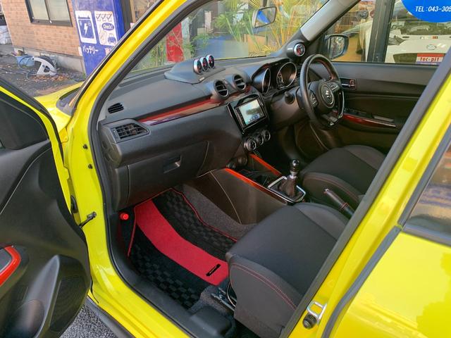 スイフトスポーツ ベースグレード　走行３５８５５Ｋｍ　カロッツェリアディスプレイオーディオ　社外メーター（25枚目）