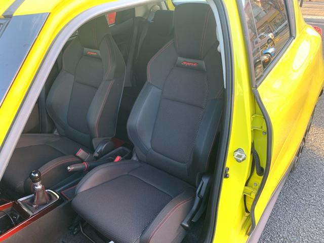 スイフトスポーツ ベースグレード　走行３５８５５Ｋｍ　カロッツェリアディスプレイオーディオ　社外メーター（26枚目）