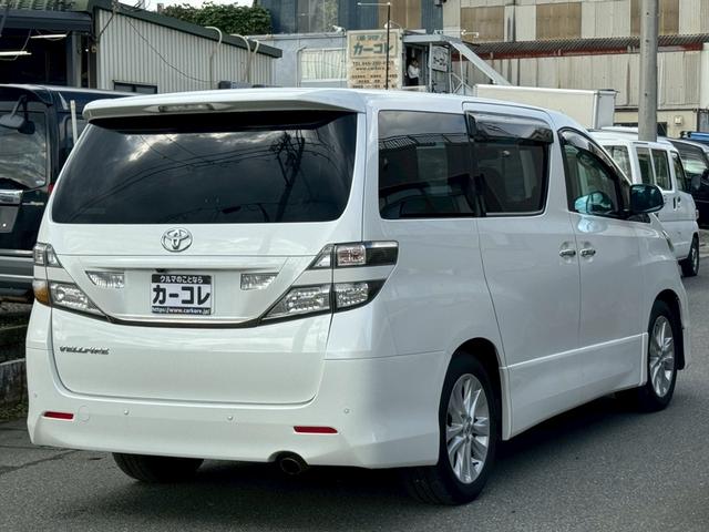 ヴェルファイア ２．４Ｚ　プラチナムセレクション　ナビ　後席モニター　バックカメラ　フルセグＴＶ　ＣＤ　ＤＶＤ再生　記録簿　両側電動スライド　電動リアゲート　ＥＴＣ　スマートキー　タイミングチェーン　７人乗り　純正アルミホイール　ＨＩＤ　電格ミラー（8枚目）