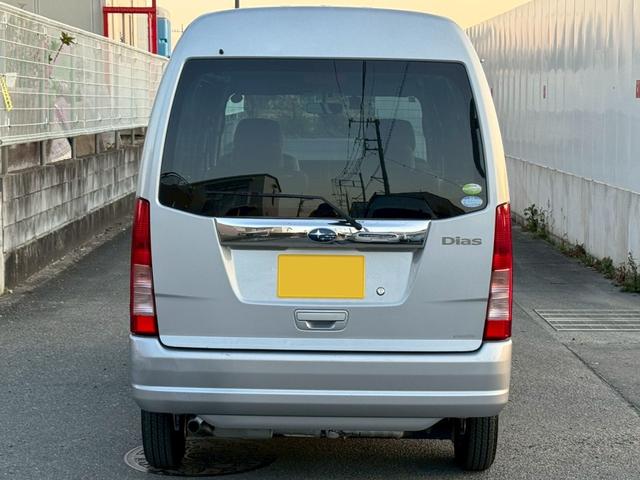 サンバーバン ディアス　切替４ＷＤ　５速マニュアル　記録簿１０枚　ドラレコ　ＥＴＣ　キーレス　２０２４年製造タイヤ　パワーウィンドウ　エアコン　パワステ　修復歴無し　積載量３５０ｋｇ　軽貨物　４人乗り　社外１２インチＡＷ（7枚目）