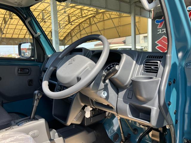スーパーキャリイ Ｘリミテッド　切り替え式４ＷＤ　届出済未使用車　ＡＴ　専用ＬＥＤヘッドライト　　専用フロントガーニッシュ　専用デカール　パワーウインドウ　オートライト　専用フォグランプベゼル　専用ブラック塗装スチールホイール（25枚目）